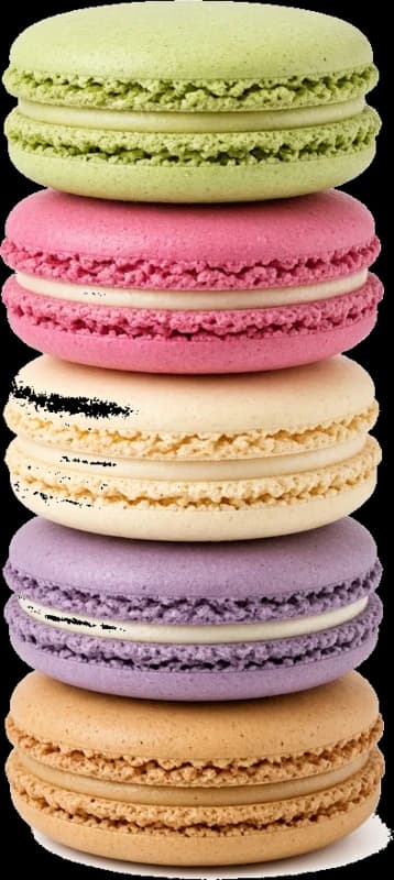 Stack of French macarons