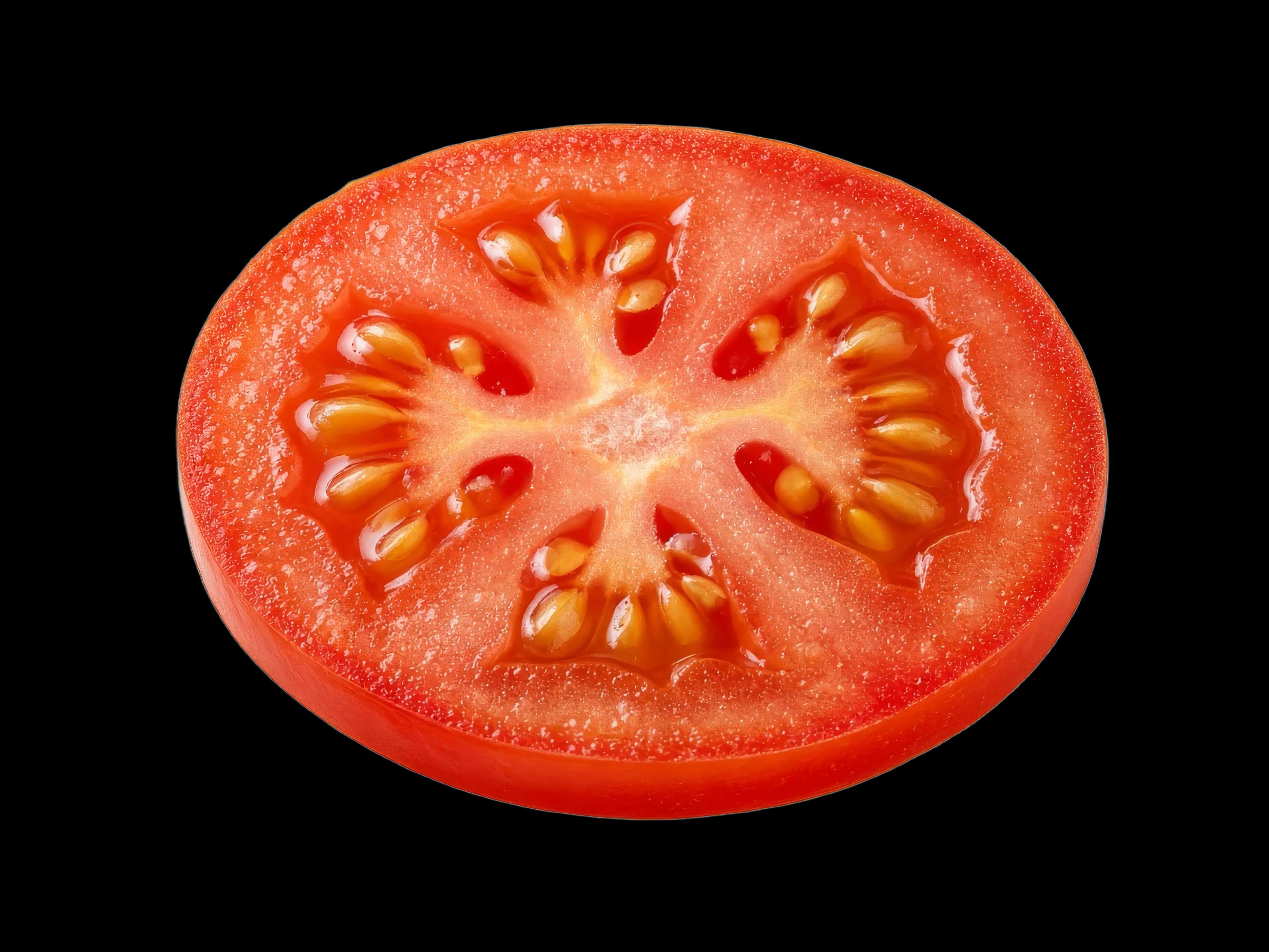 Ripe tomato slice
